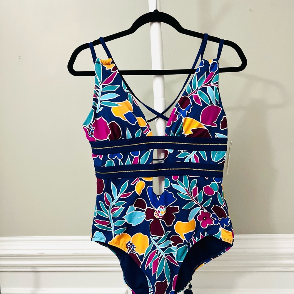 ✨NWT✨COLE OF CALIFORNIA▪️ Women’s One Piece Colorful Floral Swimsuit - Picture 15 of 15